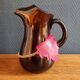 Vintage Spanish Sangria Carafe - Retro Amber Glass Jug