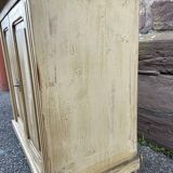 Petit meuble alsacien rustique vers 1900 sapin peint buffet meuble métier art populaire enfilade