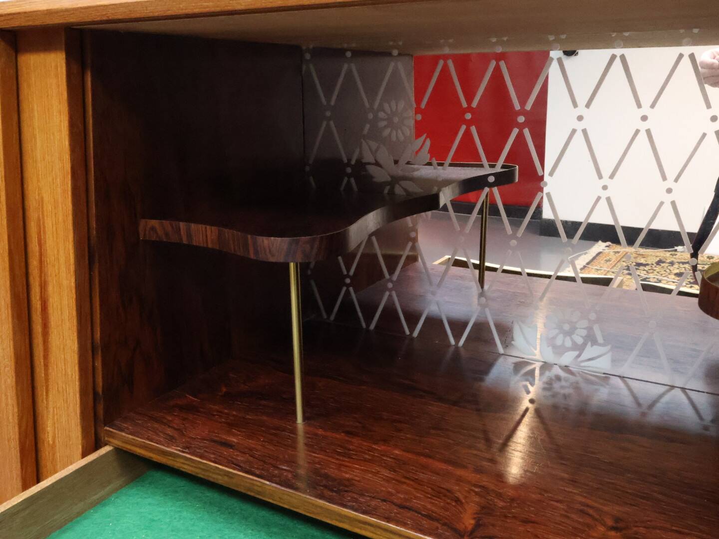 Vintage wandmeubel Deens Teak