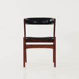 Fire  teak chair design by Kai kristiansen for Schou andersen, scandinavian design.
