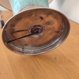 Turquoise and brass table lamp