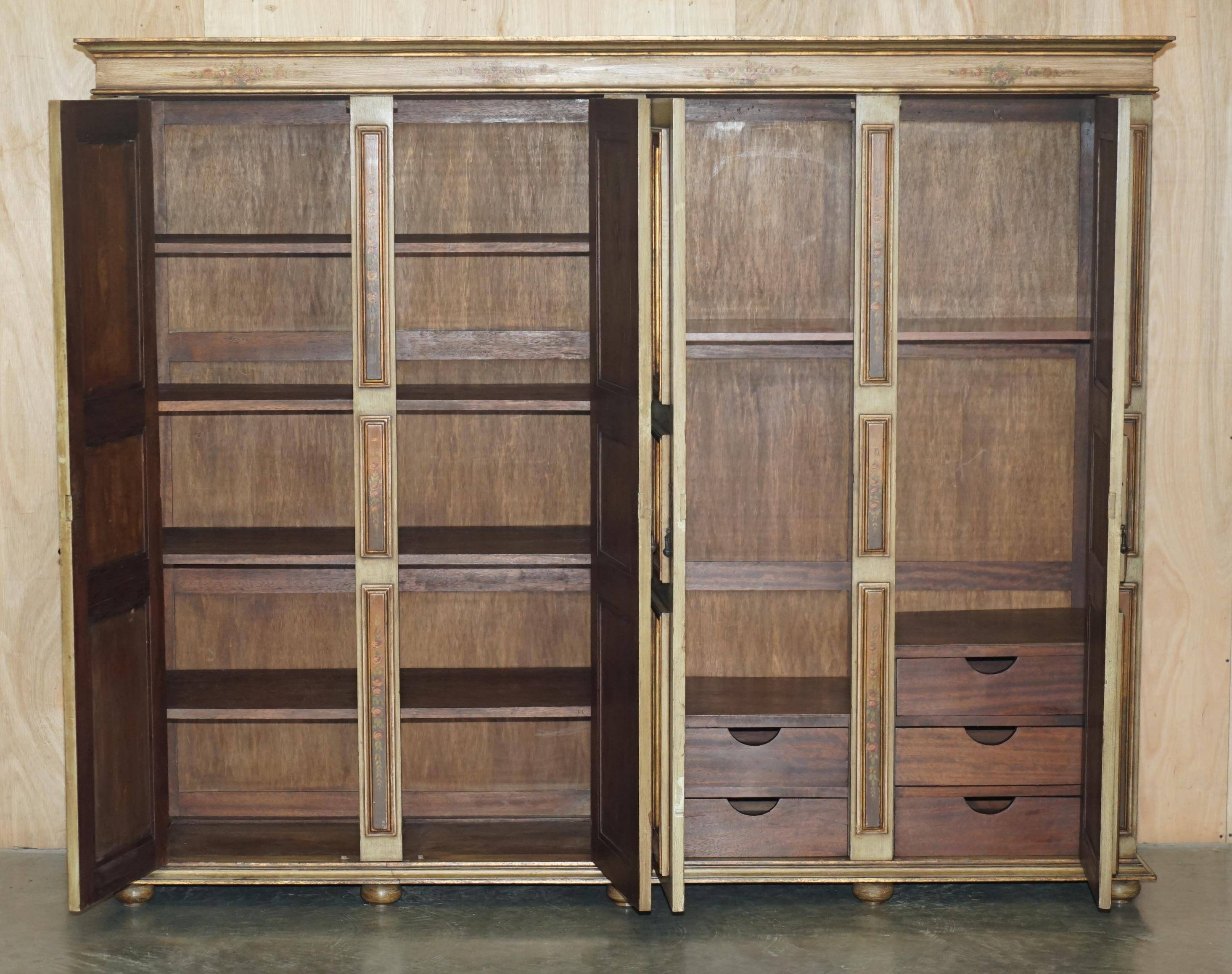 Vintage Italian oak wardrobe