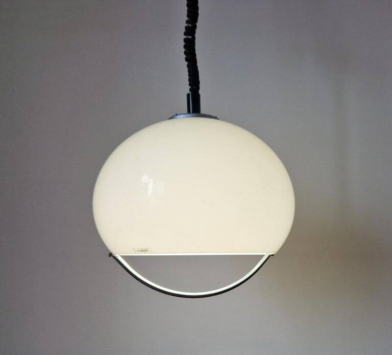 Set of Two Midcentury Pendants Meblo, Harvey Guzzini, Italy, 1970s