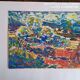 Pierre Lacroux (1909-1993) Gouache - 24 x 32 cm -landscape and character - 1978