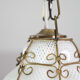 Venetian Lantern in Murano Reticello Glass, 1950s