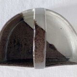 Vintage glazed ceramic pouch tray