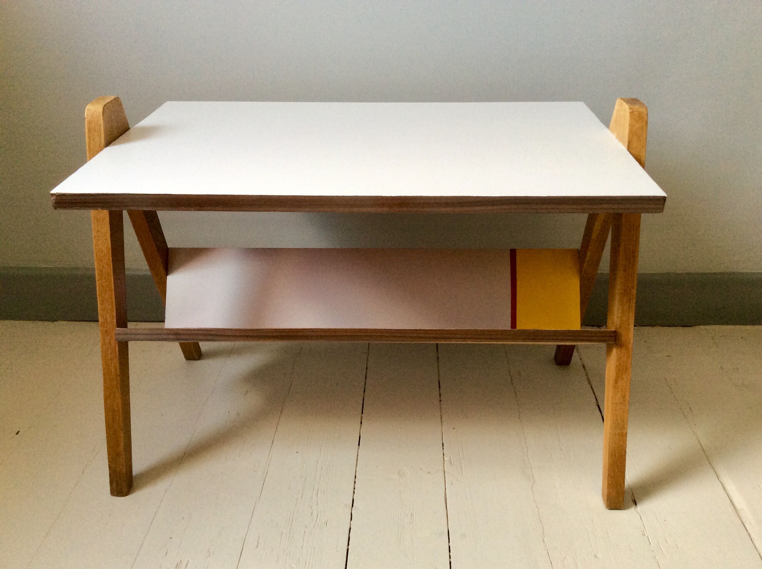 Coffee table legs vintage compass