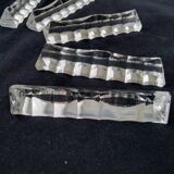 Box of 12 triangular lead crystal knife holders