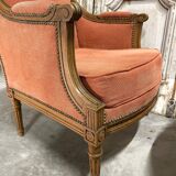 Pair of Louis XVI style armchairs, 20th century.