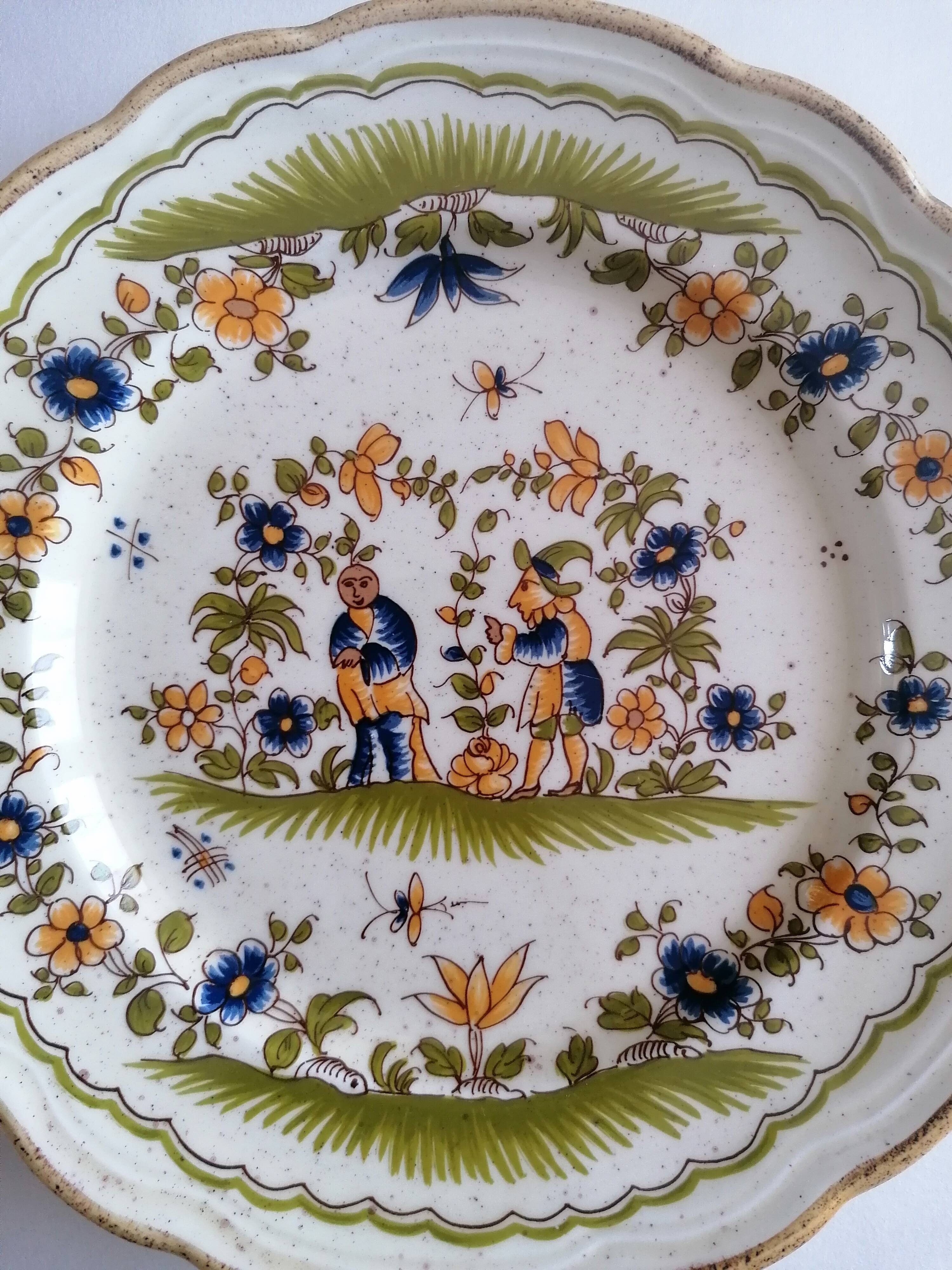 Assiette faïence Moustiers