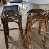Tabouret en rotin