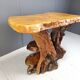 Travail Populaire Burl Root Wood Console, Italy, 1960s