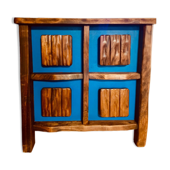 Bright brutalist bar cabinet by Aranjou 1960