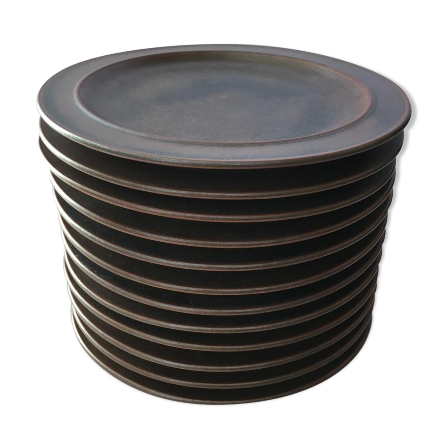 12  German dessert stoneware plates from Hutschenreuther