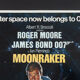 Moonraker, Roger Moore, Poster, 92 x 123 cm
