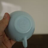 Three blue cups Duralex