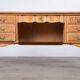 Freestanding Oak Desk attributed to Henning Kjærnulf, Denmark, 1960s