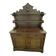 Buffet Saint-Hubert, antique late 19th century with a sculpted pediment.