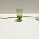 Set of Nine Green Hand-Blown Glass Drinking Glasses, Empoli, Italy
