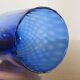 Italy vase in textured blue glass 70s