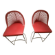 2 tabourets de bar MIJD Guapa rouge