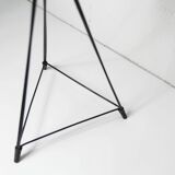 Cendrier sur pied verre coloré noire 1970