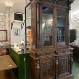 Pair of 2-part glass-fronted bookcases