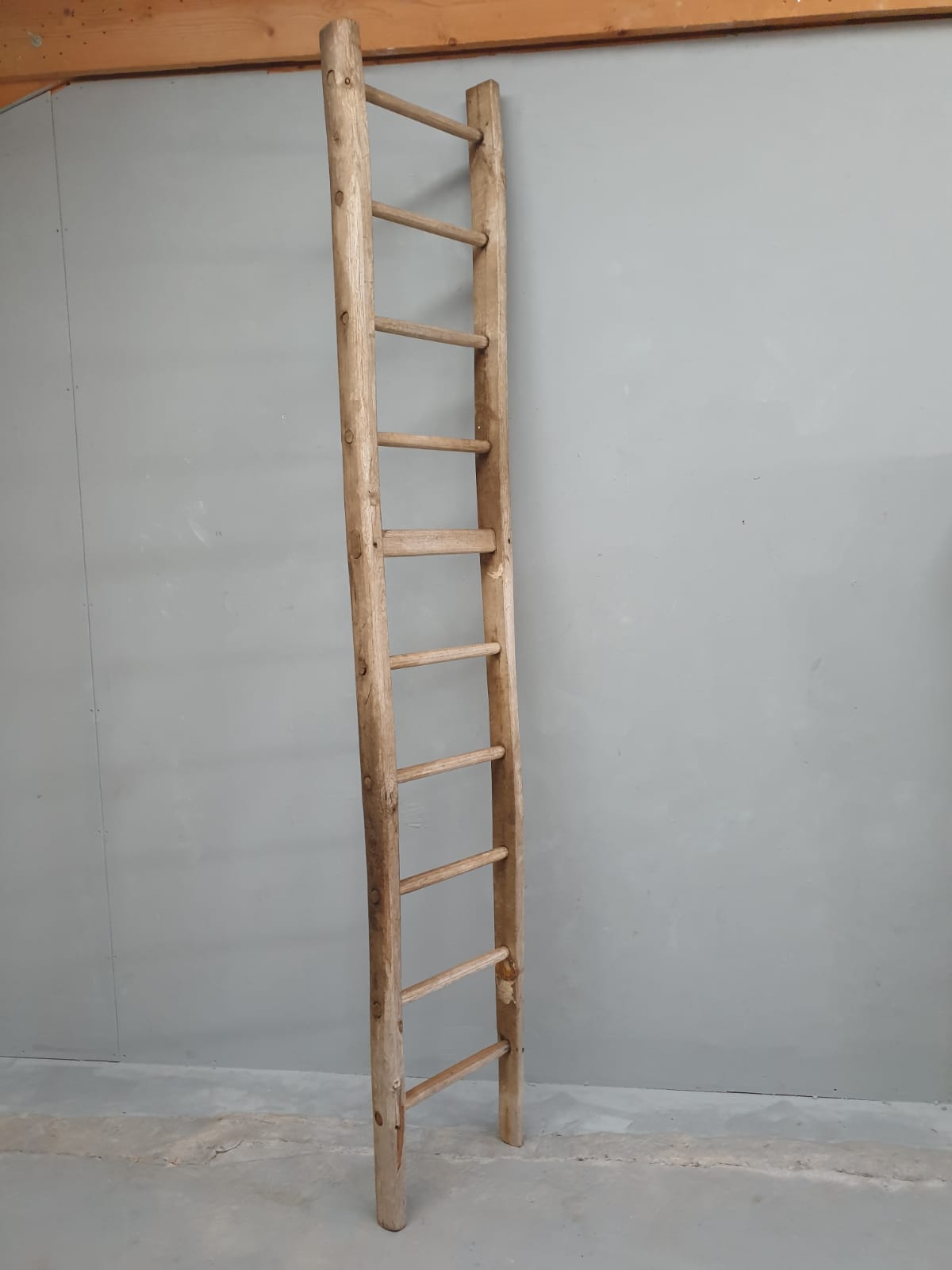 Antique oak ladder