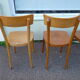 Lot de 6 chaises de bistrot bar en bois