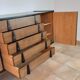 Walnut row renovated by Rajmund Teofil Halas Vintage Polish 1968