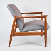 Fully restored vintage armchair, designer E.Homa, 60s, East Europe, multicolour, water resistant
