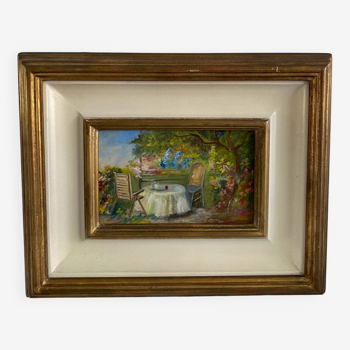 English garden painting