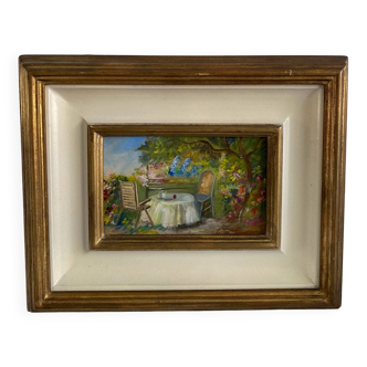 English garden painting