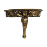 Wall console in gilded wood