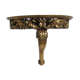 Wall console in gilded wood