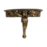 Wall console in gilded wood