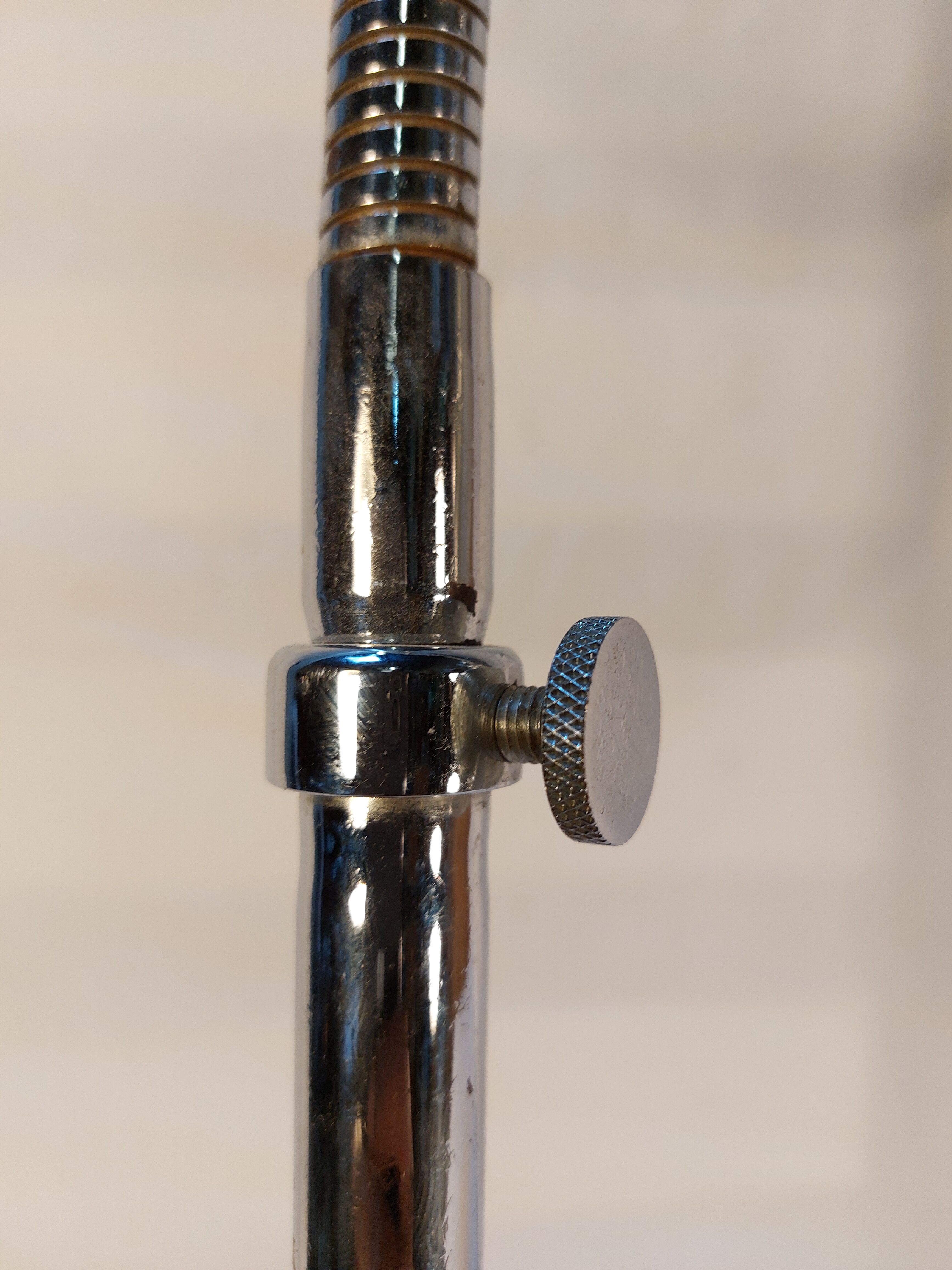 Old conical workshop lamp with vice - 50s