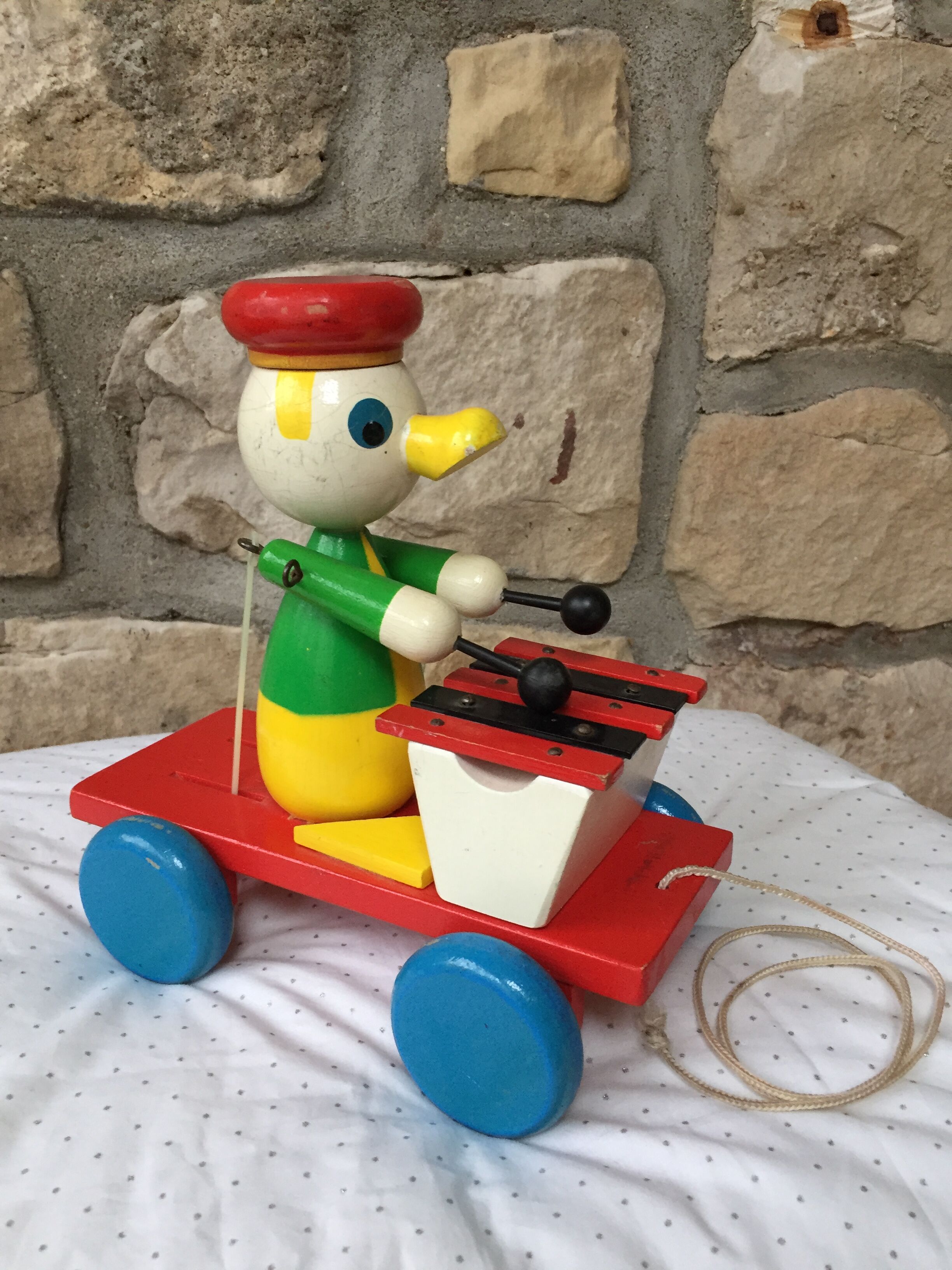 Old toy to shoot, duck and xylophone
