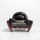 Italian Mid-Century Modern pair of ‘Rancero’ lounge chairs from Luciano Fri