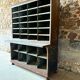 Large double-body industrial shelf in patinated metal – t furniture