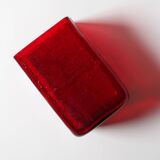 Mid-Century Modern Red Glass Vase by Christer Sjögren, Lindshammar, Sweden