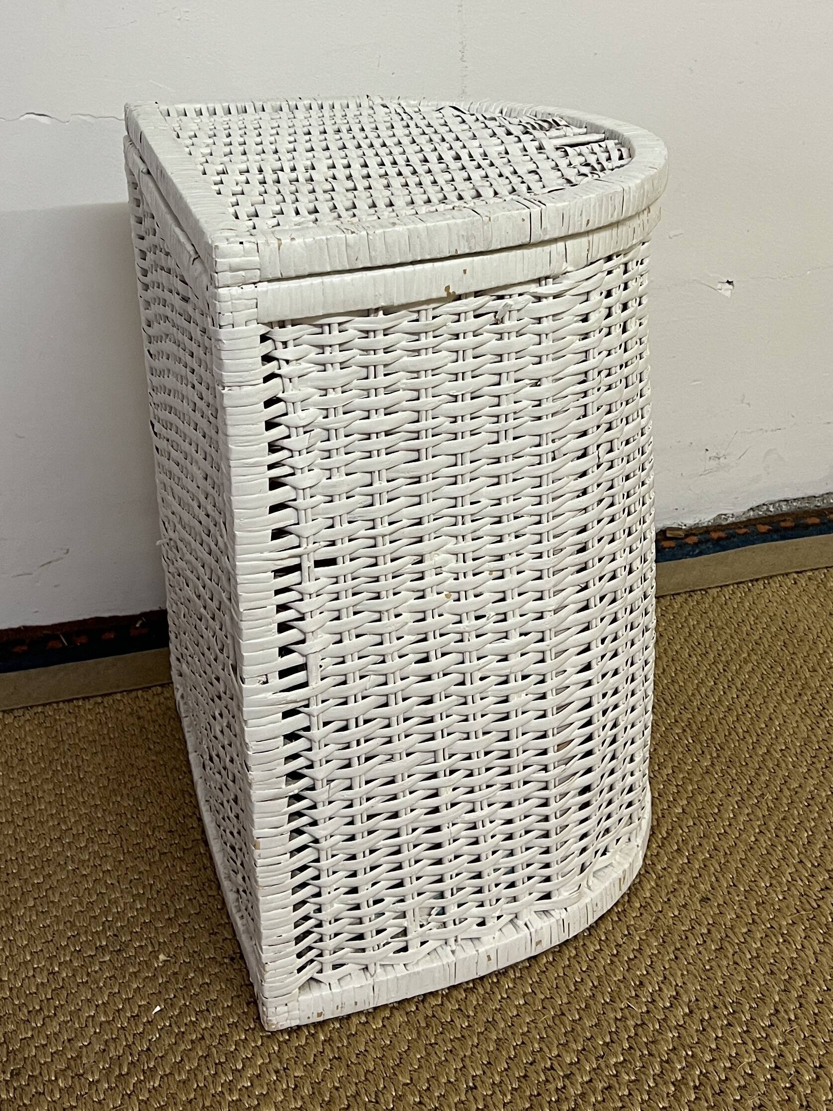 Rattan laundry basket