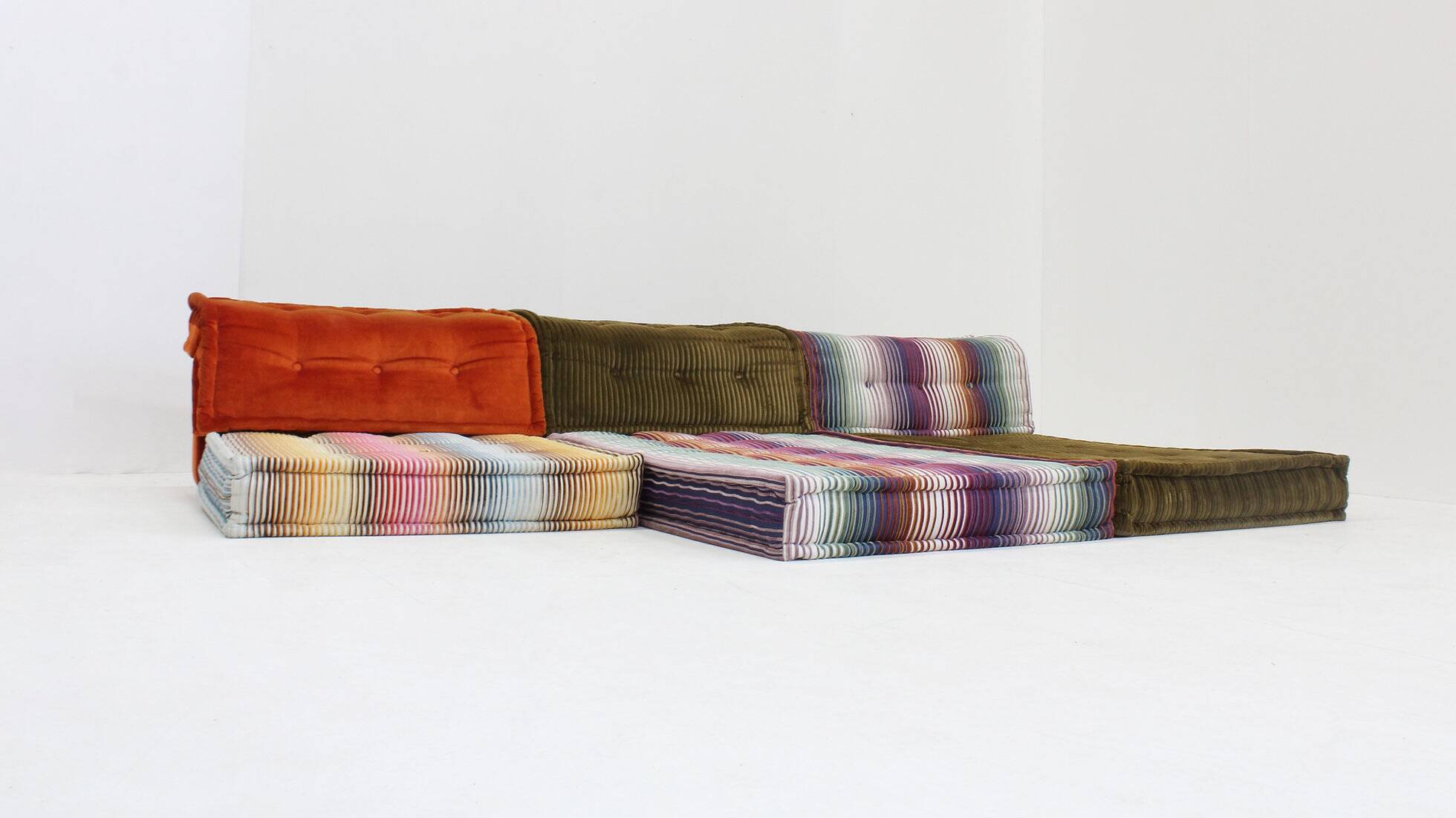 Roche Bobois Mah Jong sofa Missoni design by Hans Hopfer