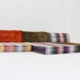 Roche Bobois Mah Jong sofa Missoni design by Hans Hopfer