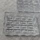Silver-plated metal and glass hors d'oeuvre tray