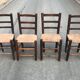 Swiss straw country chairs 1950