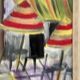 Original Swedish Oil on Canvas – “City Life” by H. Hanson 61 – Vintage & Framed – 72 × 45 cm (28.3" x 17.7")