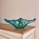 Large vintage blown glass decorative bowl