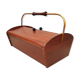 Old sewing box worker varnished wood