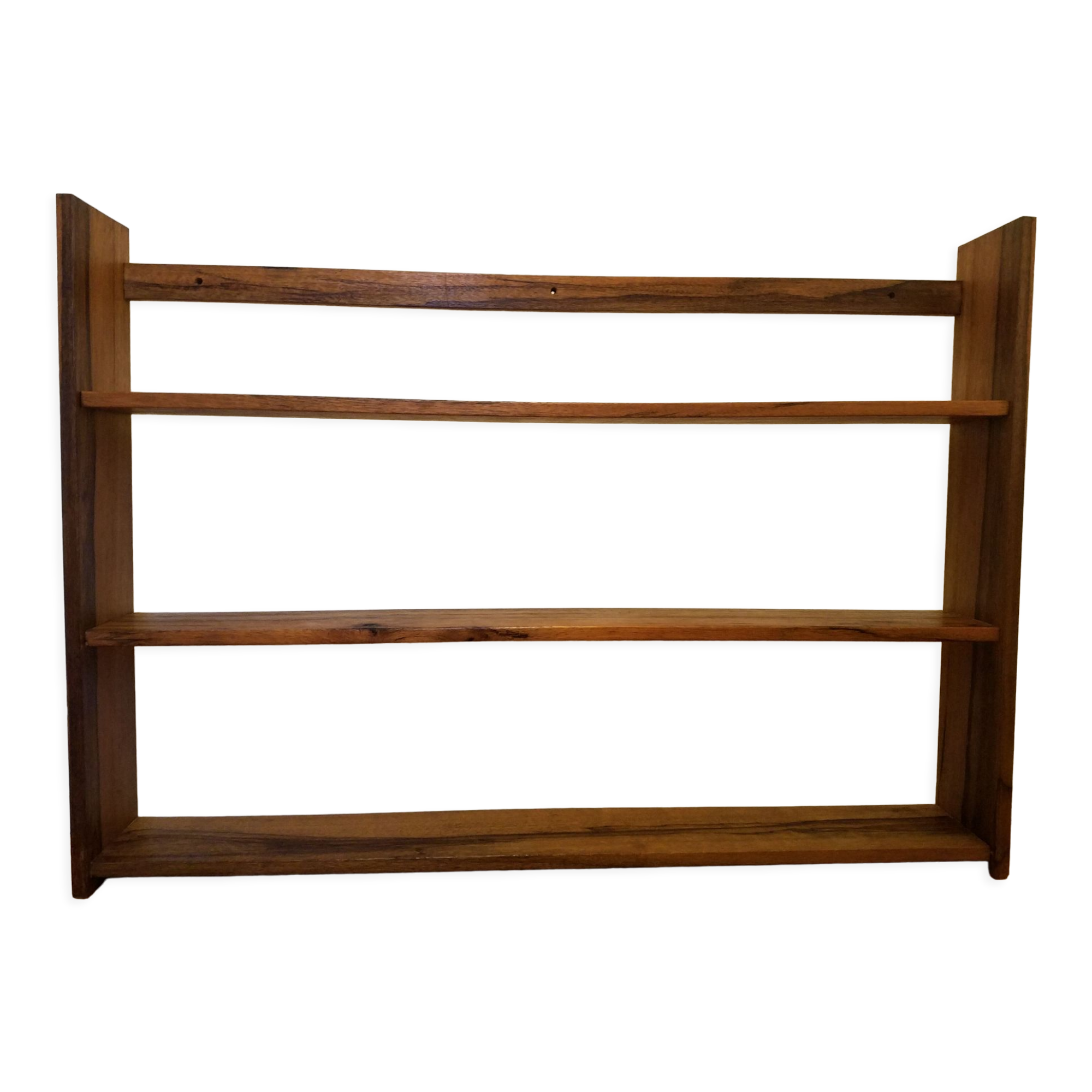 Old shelf in solid wood and exotic wood